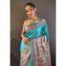 Picture of Well Formed Silk Sea Green Saree