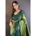 Picture of Excellent Silk Dark Khaki Saree