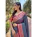 Picture of Appealing Silk Slate Blue Saree