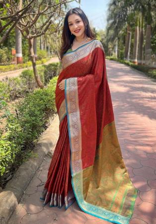 Picture of Taking Silk Red Saree