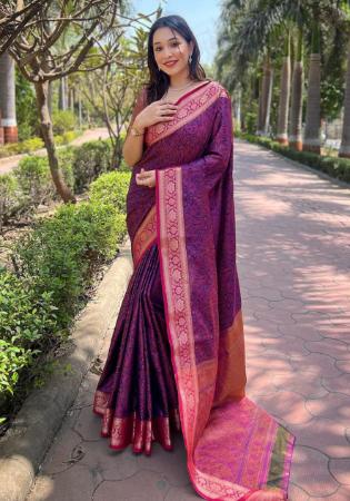 Picture of Amazing Silk Brown Saree