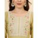 Picture of Magnificent Cotton Dark Khaki Readymade Salwar Kameez