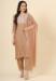 Picture of Grand Cotton Dark Khaki Readymade Salwar Kameez