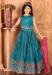 Picture of Nice Chiffon Midnight Blue Kids Lehenga Choli