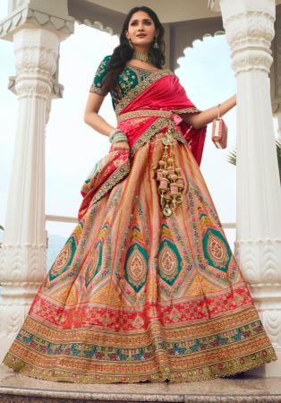 Picture of Splendid Silk Rosy Brown Lehenga Choli