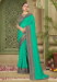 Picture of Fine Silk Dark Cyan Saree