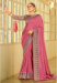 Picture of Magnificent Silk Pale Violet Red Saree