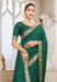 Picture of Well Formed Silk Forest Green Saree