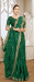 Picture of Pleasing Silk Forest Green Saree