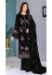 Picture of Fascinating Georgette Black Straight Cut Salwar Kameez