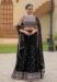 Picture of Grand Georgette Black Lehenga Choli