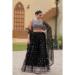 Picture of Grand Georgette Black Lehenga Choli