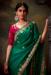 Picture of Elegant Organza Dark Green Saree