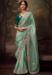 Picture of Exquisite Organza Dark Sea Green Saree