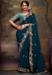 Picture of Pleasing Organza Navy Blue Saree