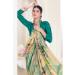 Picture of Stunning Crepe & Silk Medium Spring Green Saree