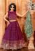 Picture of Wonderful Chiffon Purple Kids Lehenga Choli