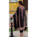 Picture of Wonderful Chiffon Black Straight Cut Salwar Kameez