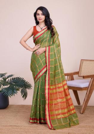 Picture of Wonderful Chiffon Dark Khaki Saree