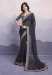 Picture of Superb Georgette Black Saree