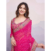 Picture of Good Looking Georgette Medium Violet Red Saree