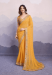 Picture of Beauteous Georgette Golden Rod Saree