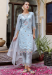 Picture of Silk Light Steel Blue Readymade Salwar Kameez