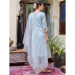 Picture of Silk Light Steel Blue Readymade Salwar Kameez