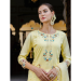 Picture of Beautiful Silk Beige Readymade Salwar Kameez