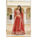 Picture of Resplendent Georgette Fire Brick Readymade Lehenga Choli