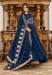 Picture of Ravishing Georgette Midnight Blue Readymade Gown