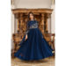 Picture of Ravishing Georgette Midnight Blue Readymade Gown