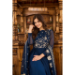 Picture of Ravishing Georgette Midnight Blue Readymade Gown