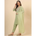 Picture of Ideal Silk Dark Khaki Readymade Salwar Kameez