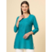 Picture of Excellent Rayon Dark Cyan Kurtis & Tunic