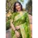 Picture of Delightful Organza Olive Drab Saree