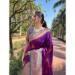 Picture of Stunning Silk Purple Saree