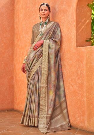 Picture of Amazing Silk Rosy Brown Saree