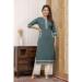 Picture of Radiant Cotton Dark Slate Grey Kurtis & Tunic