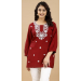 Picture of Pleasing Rayon Maroon Kurtis & Tunic