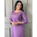 Picture of Comely Rayon Medium Purple Readymade Salwar Kameez