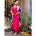 Picture of Lovely Rayon Deep Pink Readymade Salwar Kameez