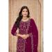 Picture of Stunning Georgette Pink Straight Cut Salwar Kameez