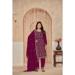 Picture of Stunning Georgette Pink Straight Cut Salwar Kameez