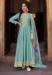 Picture of Well Formed Silk Cadet Blue Anarkali Salwar Kameez