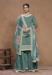 Picture of Gorgeous Silk Slate Grey Straight Cut Salwar Kameez