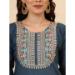 Picture of Sublime Silk Dark Slate Grey Readymade Salwar Kameez