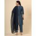 Picture of Sublime Silk Dark Slate Grey Readymade Salwar Kameez