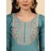 Picture of Elegant Silk Cadet Blue Readymade Salwar Kameez