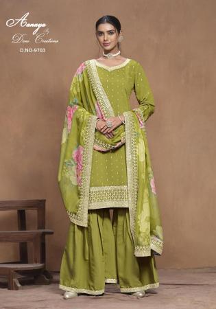 Picture of Admirable Silk Peru Straight Cut Salwar Kameez